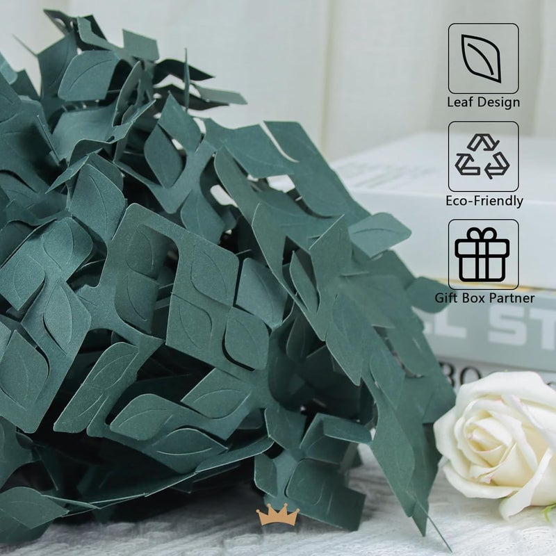PACKQUEEN Crinkle Cut Paper Shred Filler, Metallic Gold and Green Shredded Paper for Gift Baskets, Crinkle Paper for Gift Wrapping (Deep Green) - Image 3